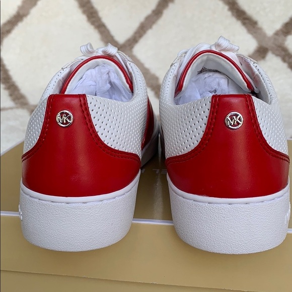 MICHAEL KORS CATELYN STRIPE LACE UP NAPPA PU OPT/B - Picture 8 of 16